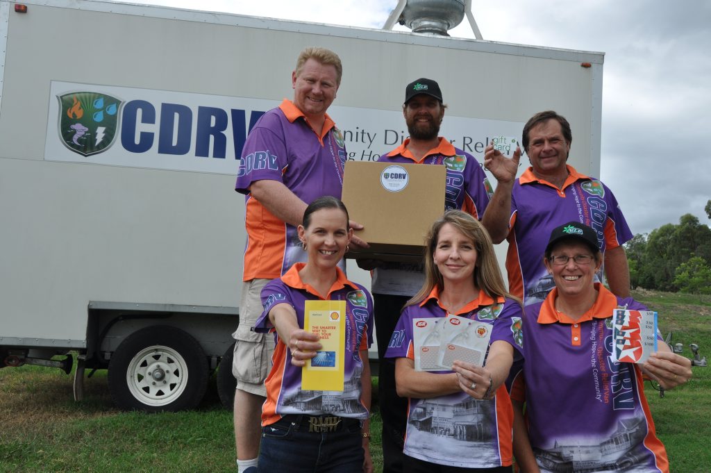HELPING HAND: The Community Disaster Relief Van team are urging locals to donate to their Outback Relief Fund for desperate farmers in the Longreach area. (Back: Brian Nothdurft,Trevor Hutley and Noel Grosskopf, Front: Amanda Northdurft, Sharon Beoysen and Maritta Hutley) Photo Jayden Brown / Warwick Daily News